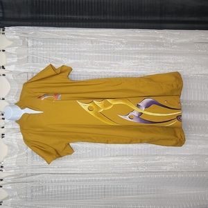 2/$25 oBoho Hand Painted Butterfly Swim Cover Up Kaftan Beach Caftan House Dress